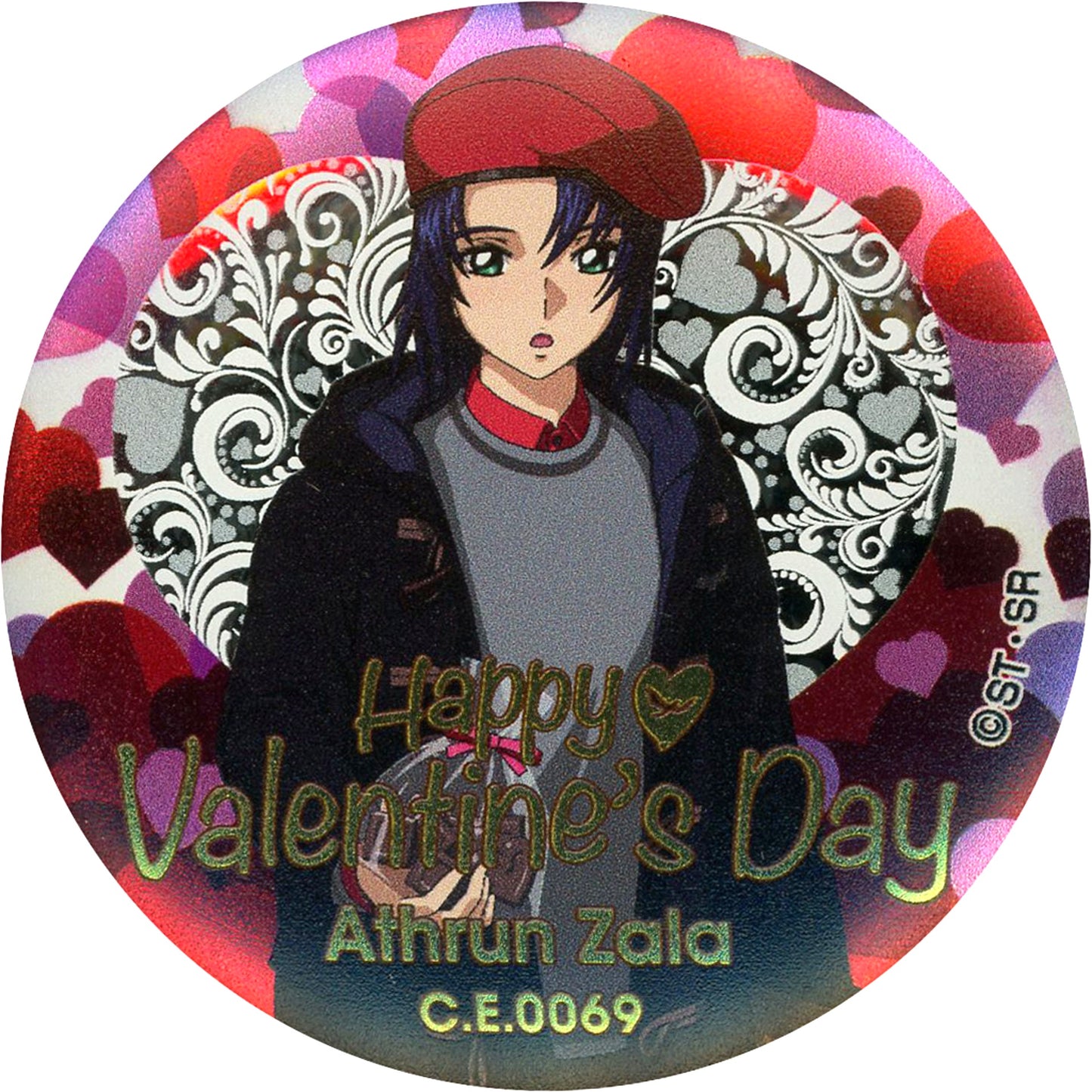 Athrun Zala Magnet Badge Mobile Suit Gundam SEED x Gundam Cafe Valentine Party C.E.0069 Ver. [USED]