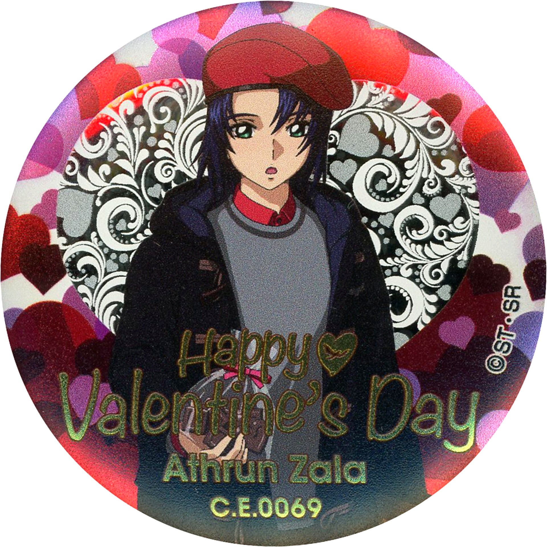 Athrun Zala Magnet Badge Mobile Suit Gundam SEED x Gundam Cafe Valentine Party C.E.0069 Ver. [USED]