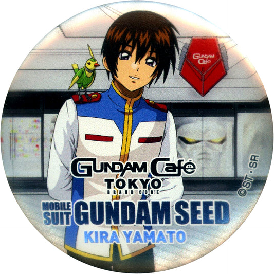 Kira Yamato Uniform Ver. Mobile Suit Gundam SEED x Gundam Cafe Costume COLLECTION 2021 Spring MODEL SHEET AS Gundam SEED GCTBC Magnet Badge [USED]