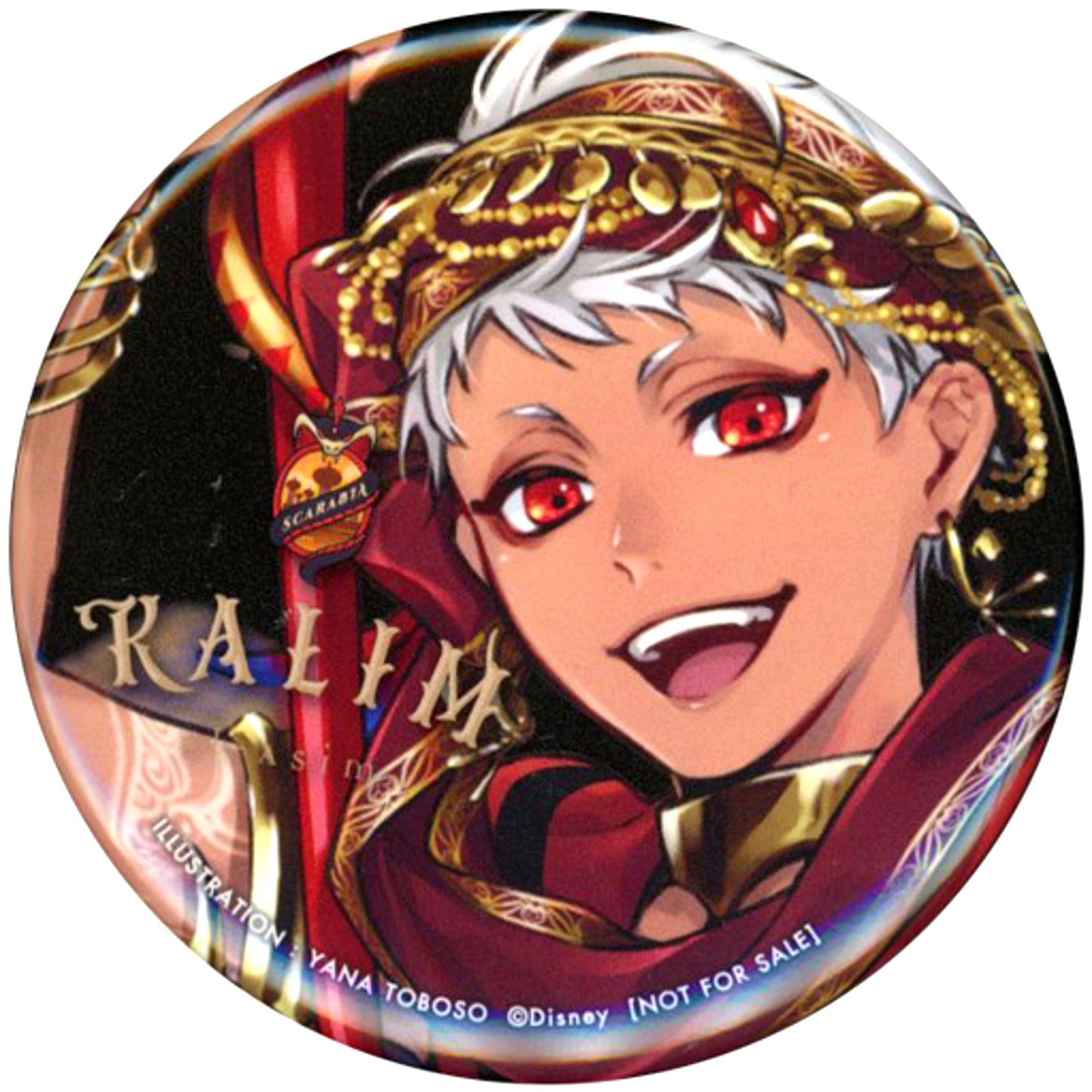 Kalim Al-Asim Disney Twisted Wonderland Kalim Al-Asim 1/8 ABS & PVC Painted Completed Figure Special Button ANIPLEX+ Early Pre-order Bonus [USED]