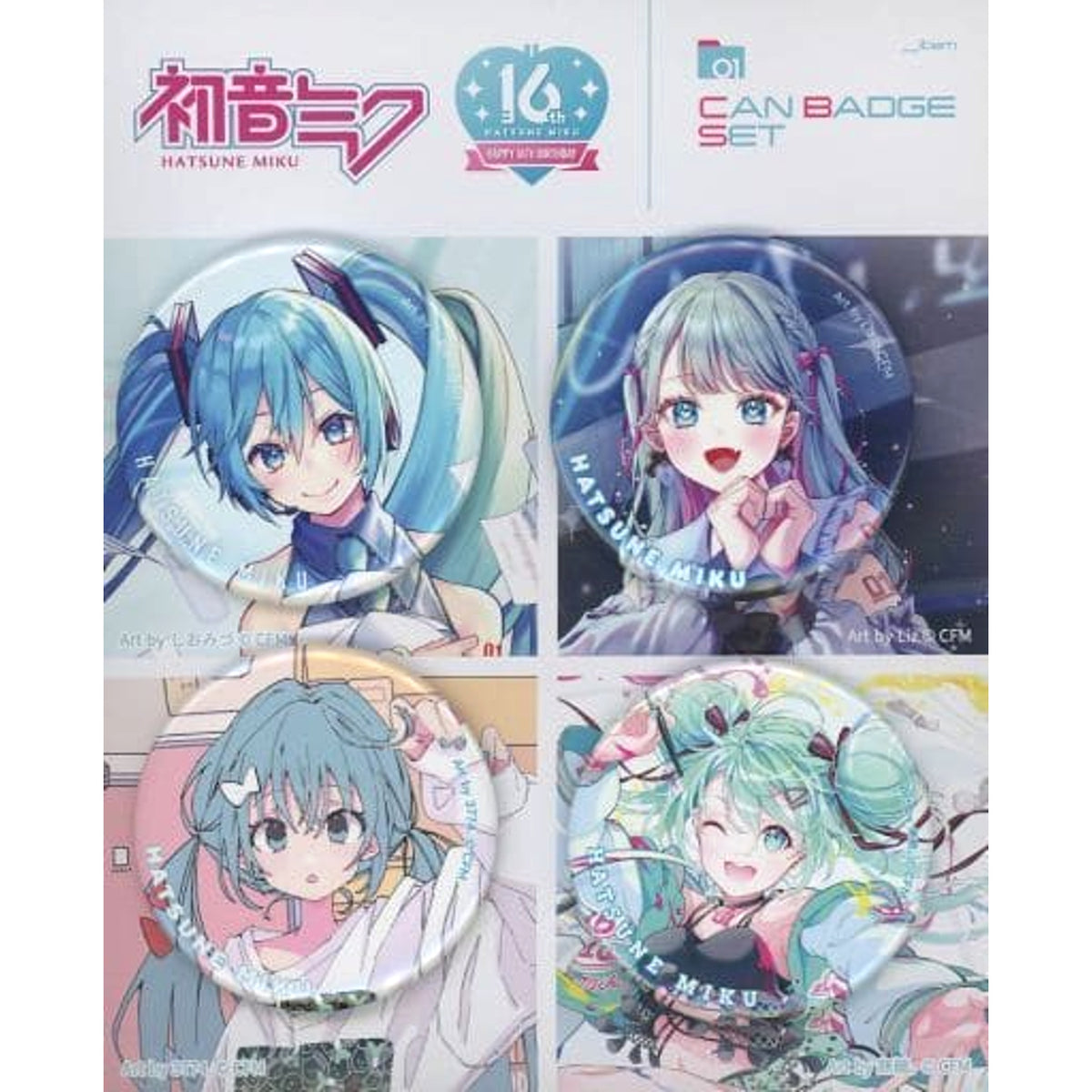 VOCALOID Hatsune Miku Memorial Can Badge Set Buttons [USED]