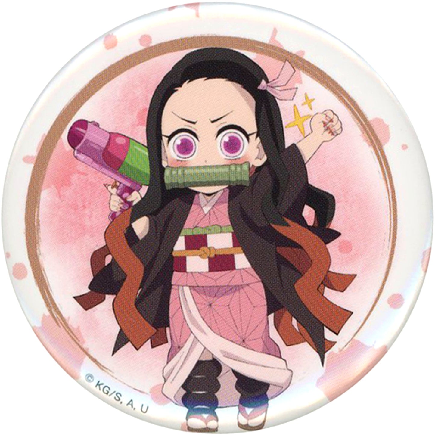 Nezuko Kamado Normal Demon Slayer x TOEI KYOTO STUDIO PARK Kyoto Work 4 Summer Special Swimming Trading Button [USED]