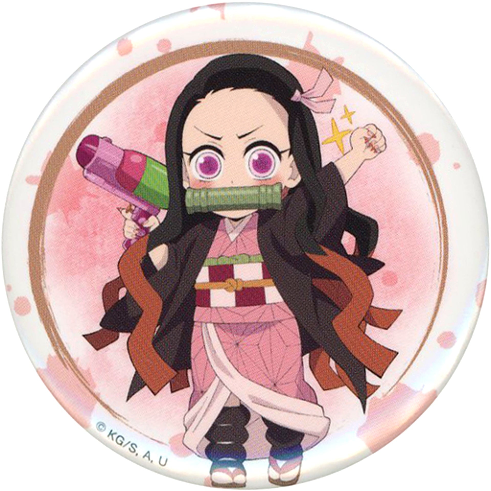 Nezuko Kamado Normal Demon Slayer x TOEI KYOTO STUDIO PARK Kyoto Work 4 Summer Special Swimming Trading Button [USED]