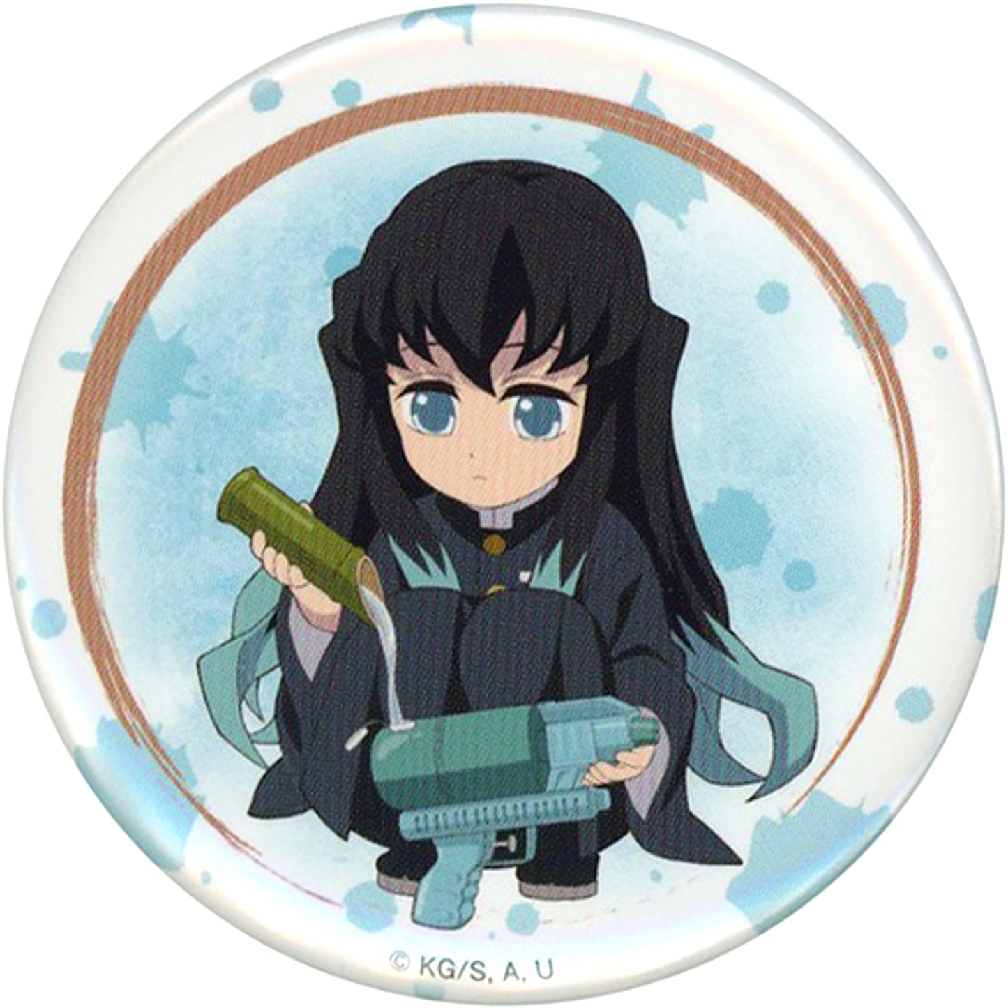 Muichiro Tokito Normal Demon Slayer: Kimetsu no Yaiba Trading Button x Toei Kyoto Studio Park Kyo no Oshigoto 4 Summer Special Water Training [USED]