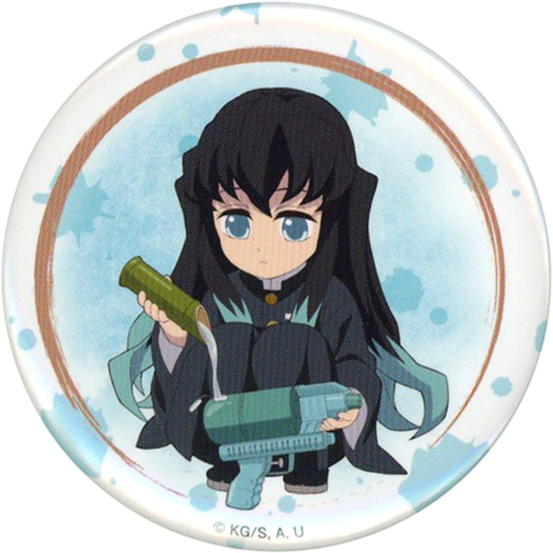 Muichiro Tokito Normal Demon Slayer: Kimetsu no Yaiba Trading Button x Toei Kyoto Studio Park Kyo no Oshigoto 4 Summer Special Water Training [USED]
