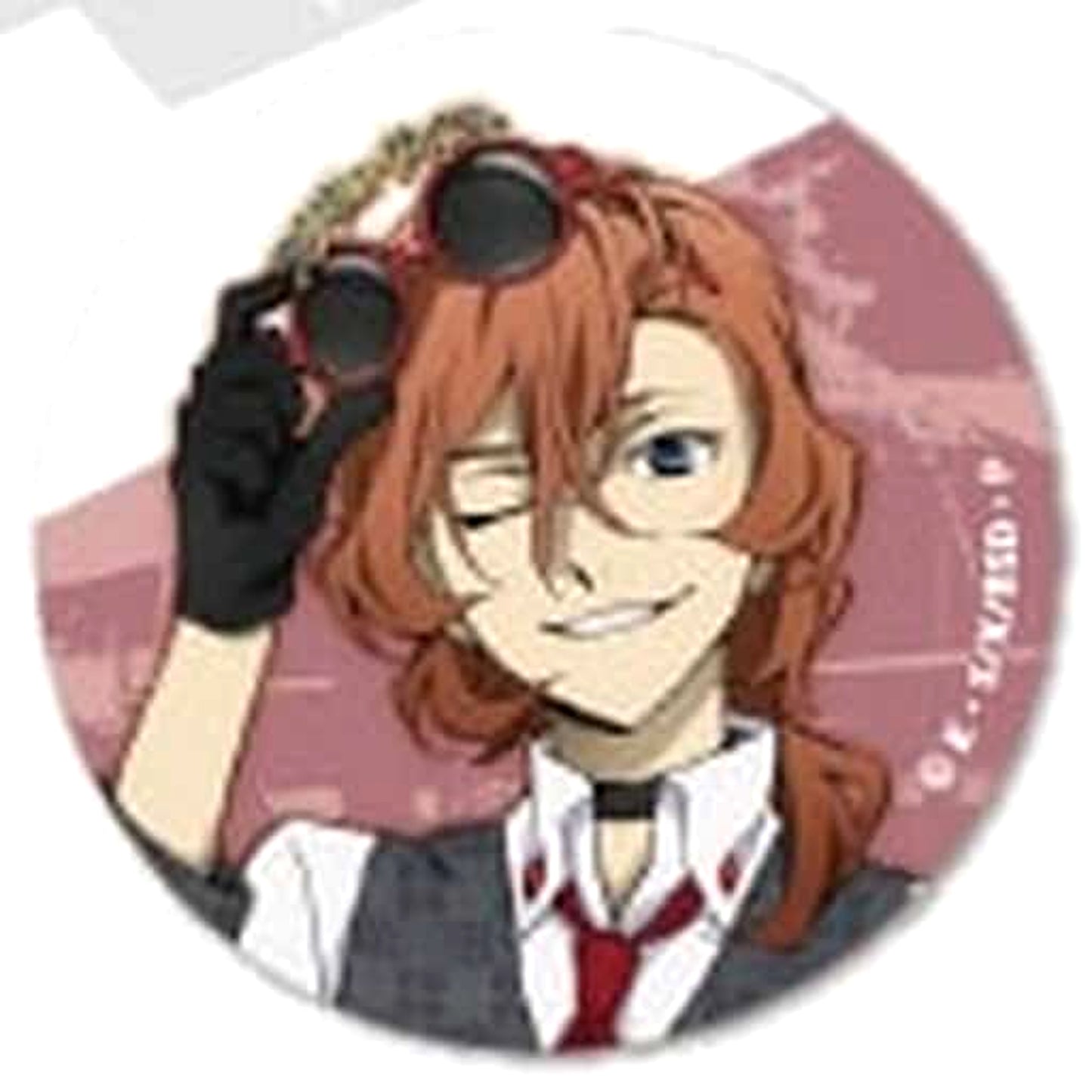 Chuya Nakahara Bungo Stray Dogs Trading Newly Drawn Button Fuji-Q Highland Limited [USED]