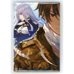 86 Volume 3 Cover Illustration Online Kuji Dengeki Bunko 30th Anniversary Square Can Badge Kujibikido Limited Prize D-3 Buttons [USED]