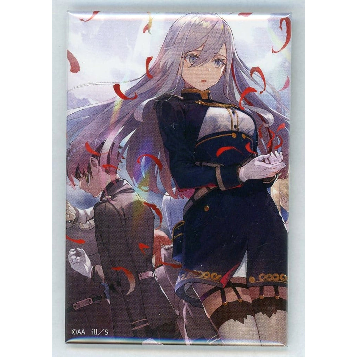 86 Volume 4 Cover Illustration Online Kuji Dengeki Bunko 30th Anniversary Square Can Badge Kujibikido Limited Prize D-4 Buttons [USED]