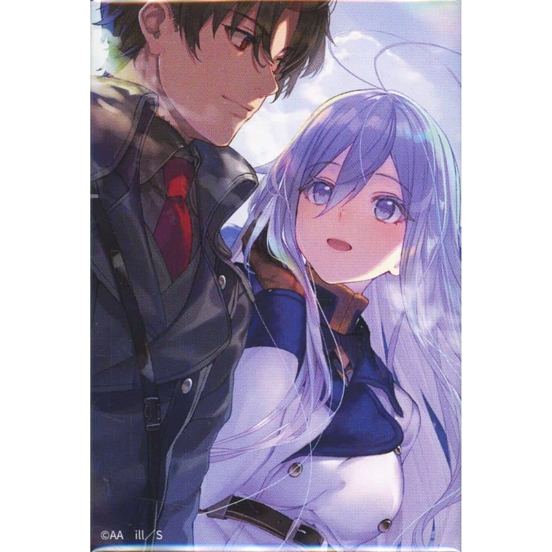 86 Volume 6 Cover Illustration Online Kuji Dengeki Bunko 30th Anniversary Square Can Badge Kujibikido Limited Prize D-6 Buttons [USED]
