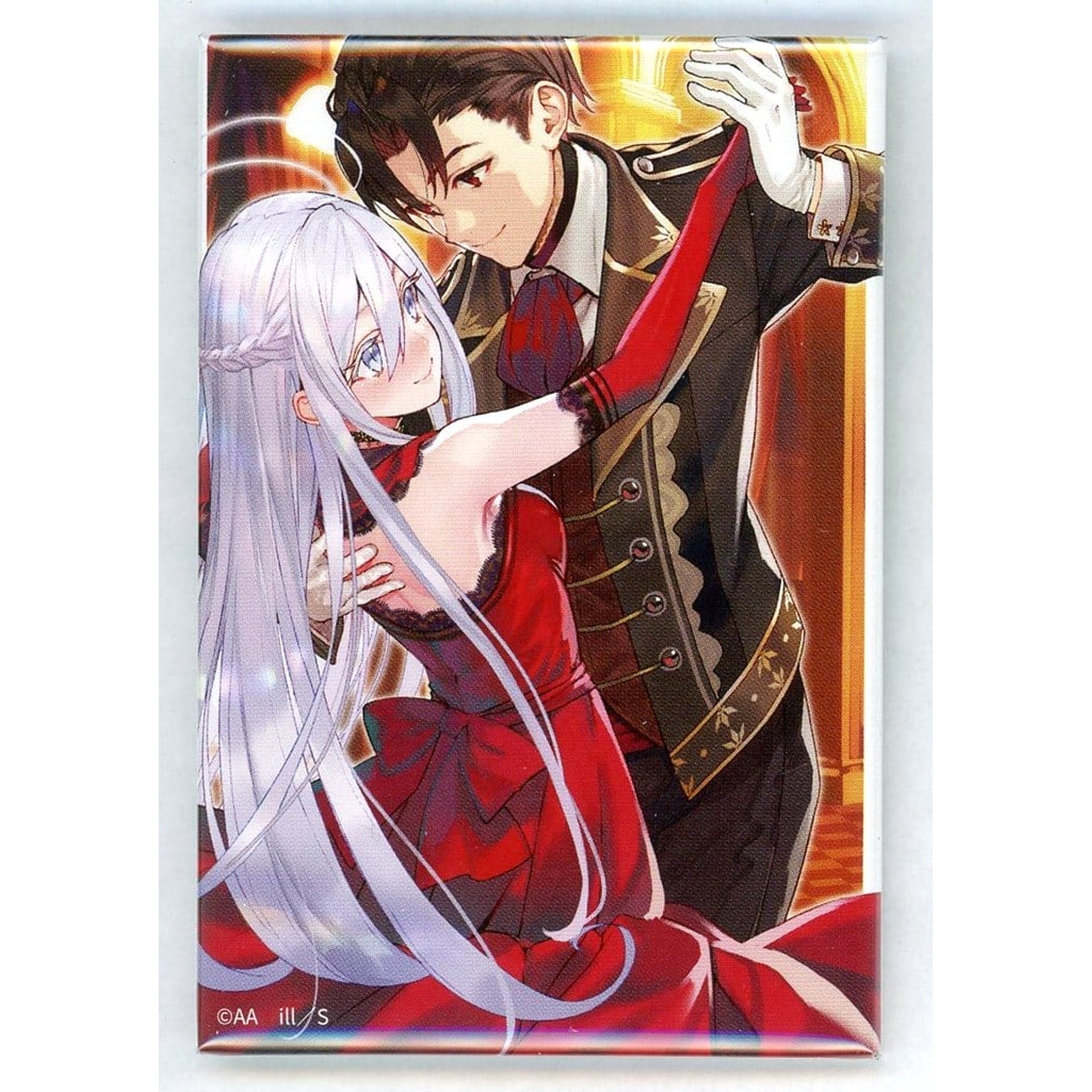 86 Volume 7 Cover Illustration Online Kuji Dengeki Bunko 30th Anniversary Square Can Badge Kujibikido Limited Prize D-7 Buttons [USED]