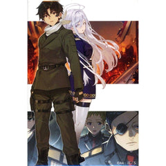 86 Volume 11 Cover Illustration Online Kuji Dengeki Bunko 30th Anniversary Square Can Badge Kujibikido Limited Prize D-11 Buttons [USED]