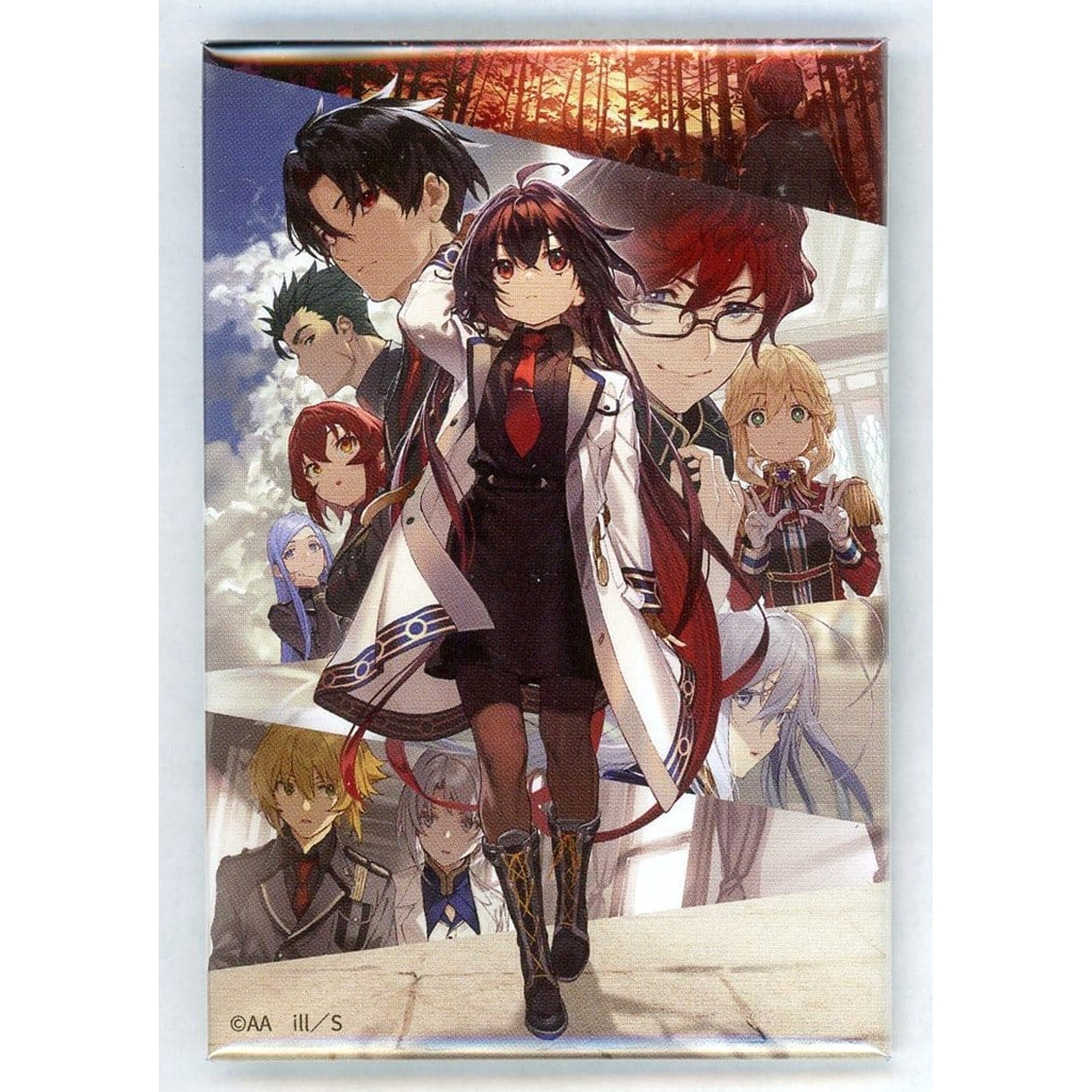 86 Volume 12 Cover Illustration Online Kuji Dengeki Bunko 30th Anniversary Square Can Badge Kujibikido Limited D-12 Prize Buttons [USED]