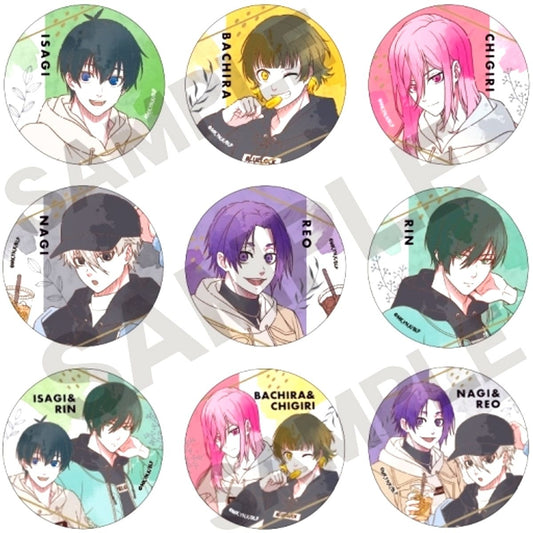Set of 9 Blue Lock Trading Button Nuance Color [USED]