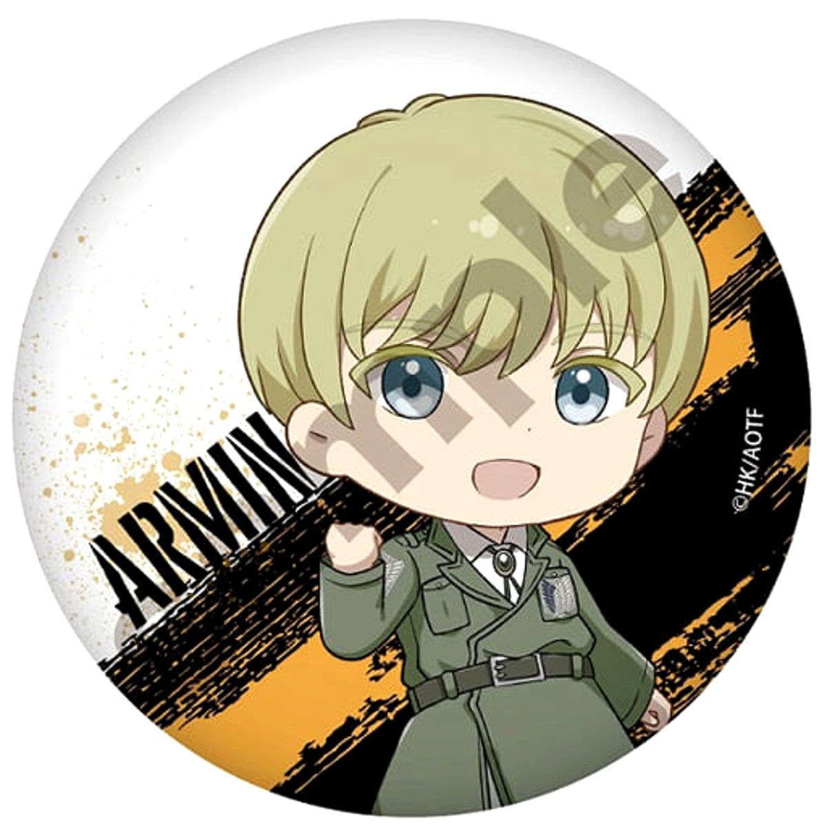 Attack on Titan The Final Season Armin Arlert Fuwapowa Can Badge Buttons [USED]
