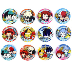 Set of 12 My Hero Academia Nagoya Dispatch Edition Golden Shachihoko Button [USED]