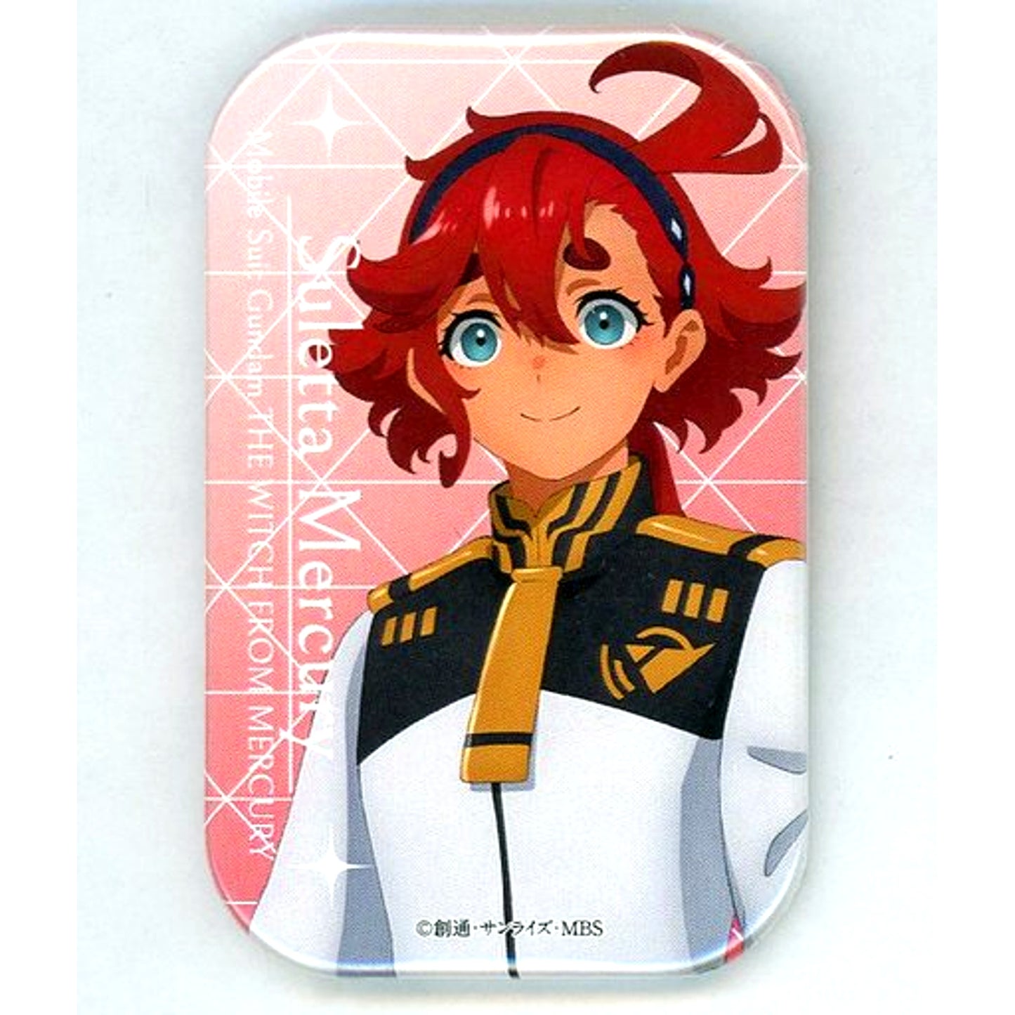 Suletta Mercury Mobile Suit Gundam: The Witch from Mercury Chara Pop Store Square Badge [USED]