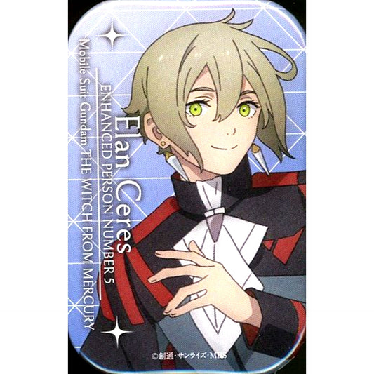 Elan Ceres - Enhanced Person Number 5 Mobile Suit Gundam The Witch from Mercury Chara Pop Store Square Can Badge [USED]