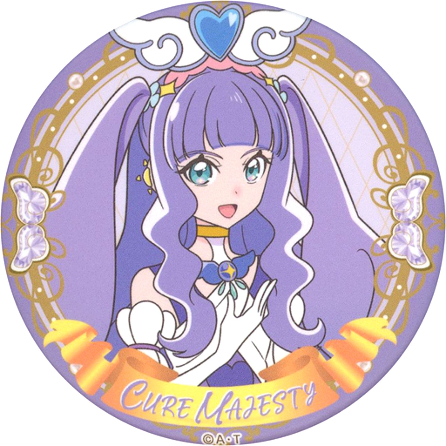 Cure Majesty Precure 20th Anniversary Badge Lawson Limited [USED]