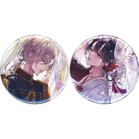 Miyo Saimori & Kiyoka Kudo My Happy Marriage Set of 2 Buttons Light Novel Vol.7 Animate Limited Set Bonus [USED]