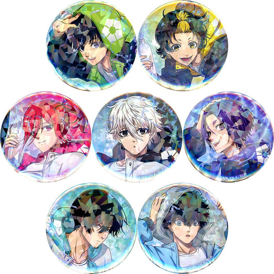 Set of 7 Blue Lock POP UP STORE in LOFT Trading Hologram Button Acrobat [USED]