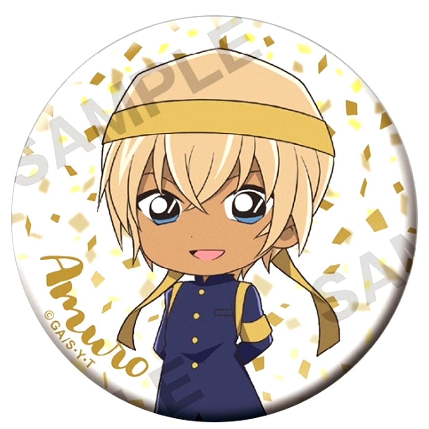 Toru Amuro Detective Conan Niitengo Button Collection Cheering Squad Ver. [USED]
