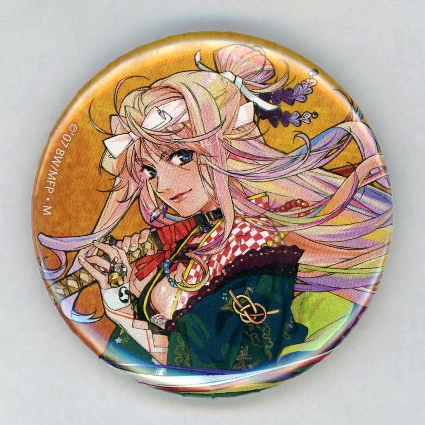 Macross Frontier Sheryl Nome Natural Proportions Can Badge Fuun! Oshare Macross Limited Buttons [USED]