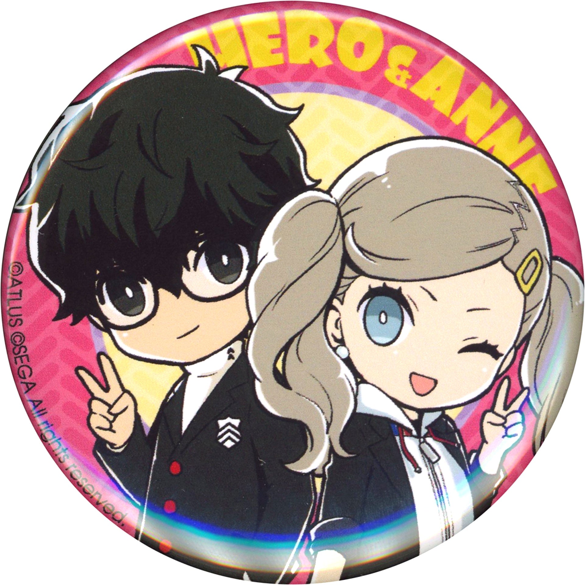 Single Item Protagonist and Ann Persona 5 Investigation Report Made by Everyone Vol.1 Bundle Bonus Two-Shot Button [USED]