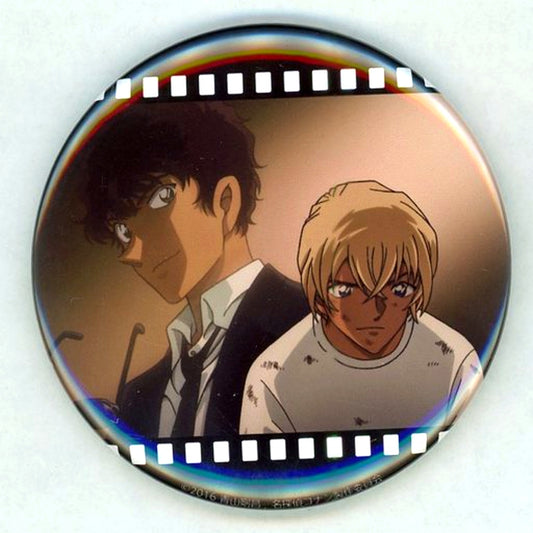 Rei Furuya & Jinpei Matsuda Detective Conan THE MOVIE Exhibition Silver Screen Memoir Button Set B [USED]