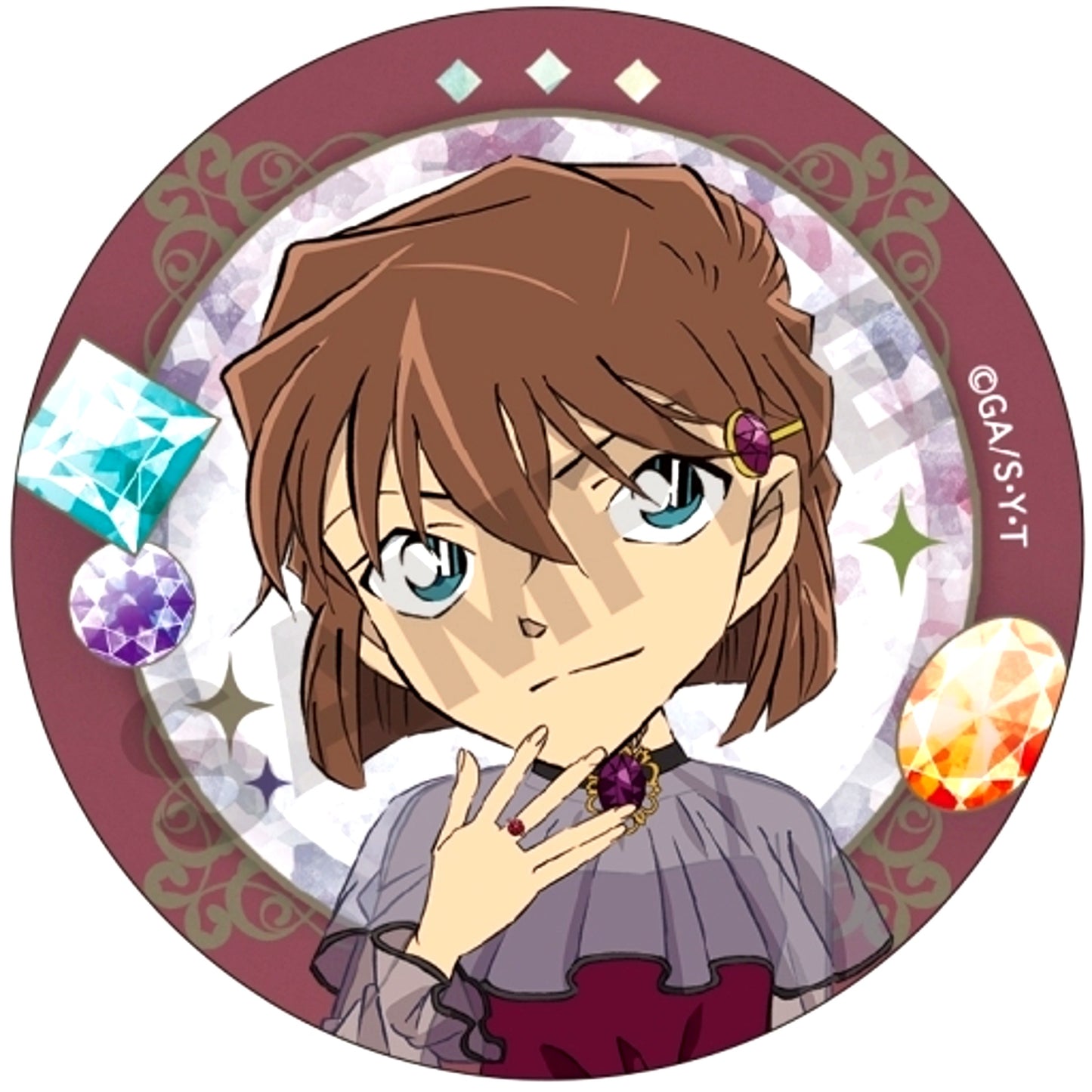 Ai Haibara A Detective Conan Trading Button Jewel [USED]
