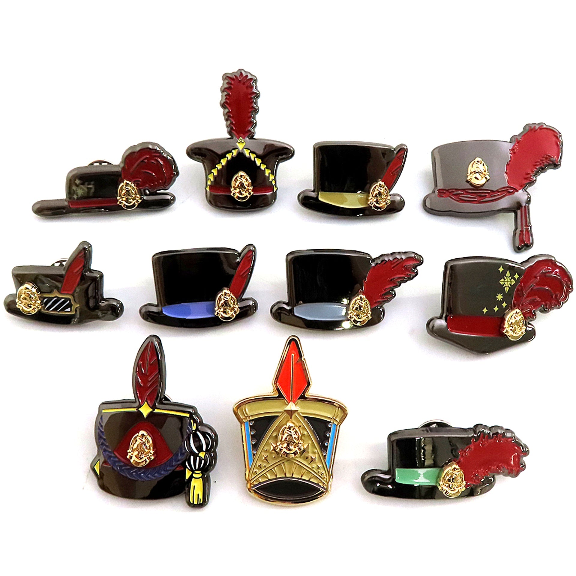 Set of 11 Disney Twisted-Wonderland Stage in Playful Land Dancing Puppet and Phantom Amusement Park Pins Collection Playful Dress Ver. [USED]