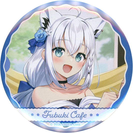 Shirakami Fubuki Virtual YouTuber Holo Live x TOWER RECORDS CAFE Fubuki Cafe Trading Button Dress Full Body [USED]