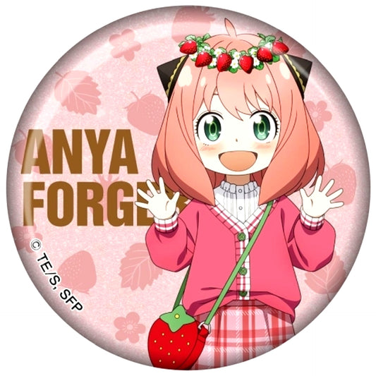 Anya Forger - Strawberry A SPY x FAMILY Glitter Badge - Fruits - [USED]