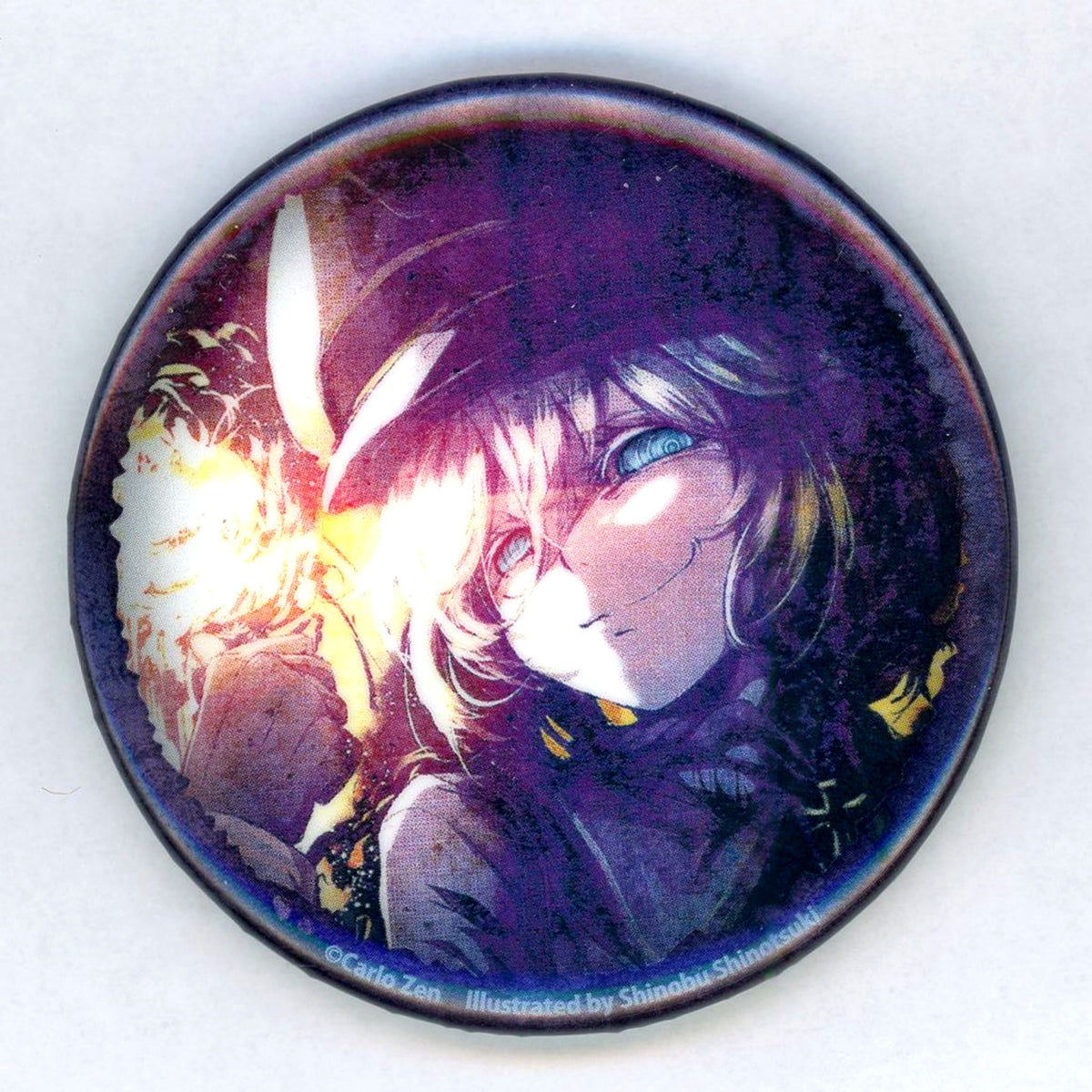 Tanya Degurechaff A. The Saga of Tanya the Evil Hologram Button Kujibikido Online Kuji E-1 Prize [USED]