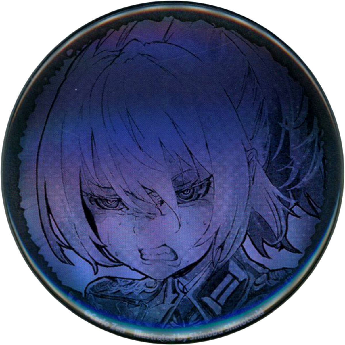 Tanya Degurechaff E. Hologram Button The Saga of Tanya the Evil Kujibikido Online Kuji Prize E-5 [USED]