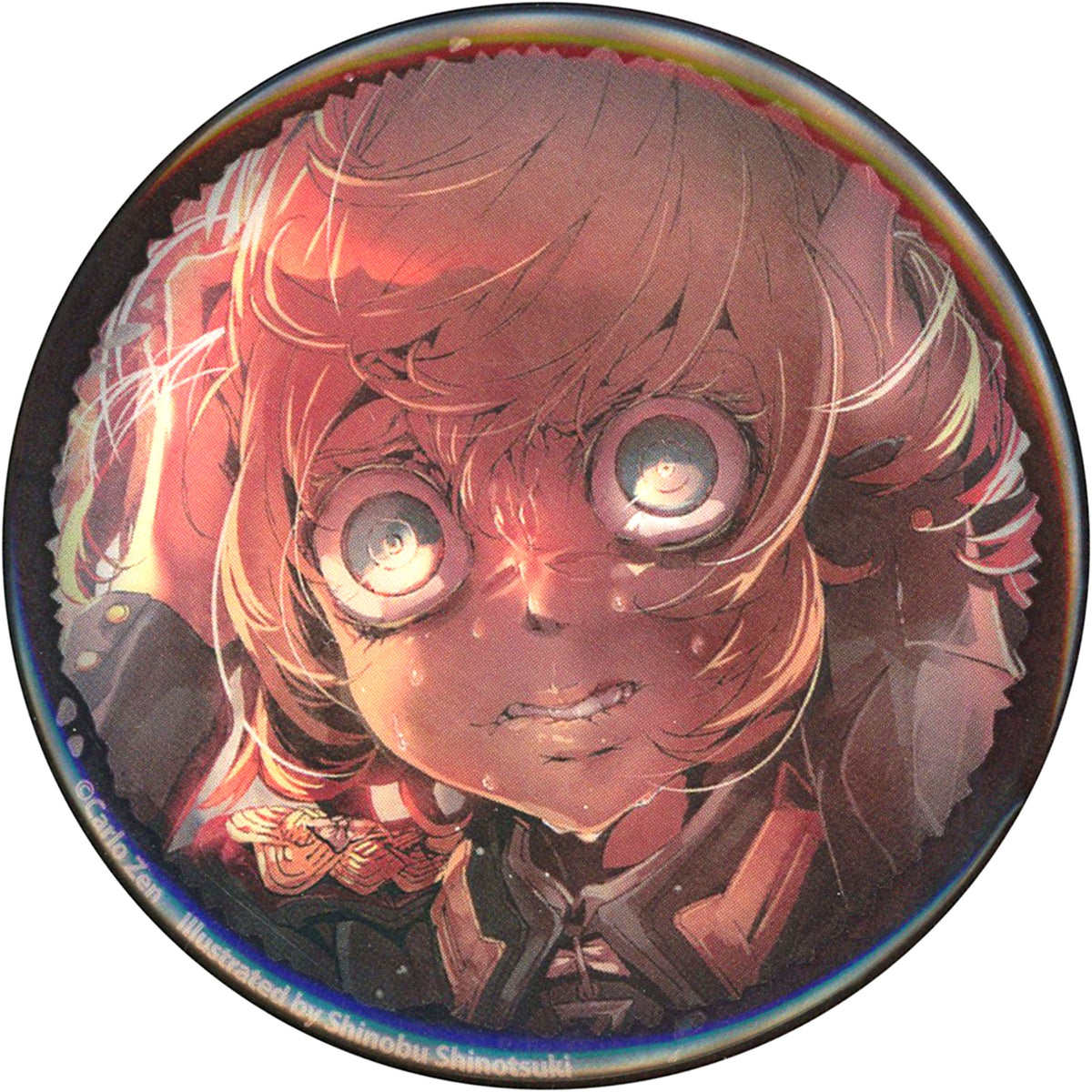 Tanya Degurechaff F. Hologram Button The Saga of Tanya the Evil Kujibikido Online Kuji Prize E-6 [USED]