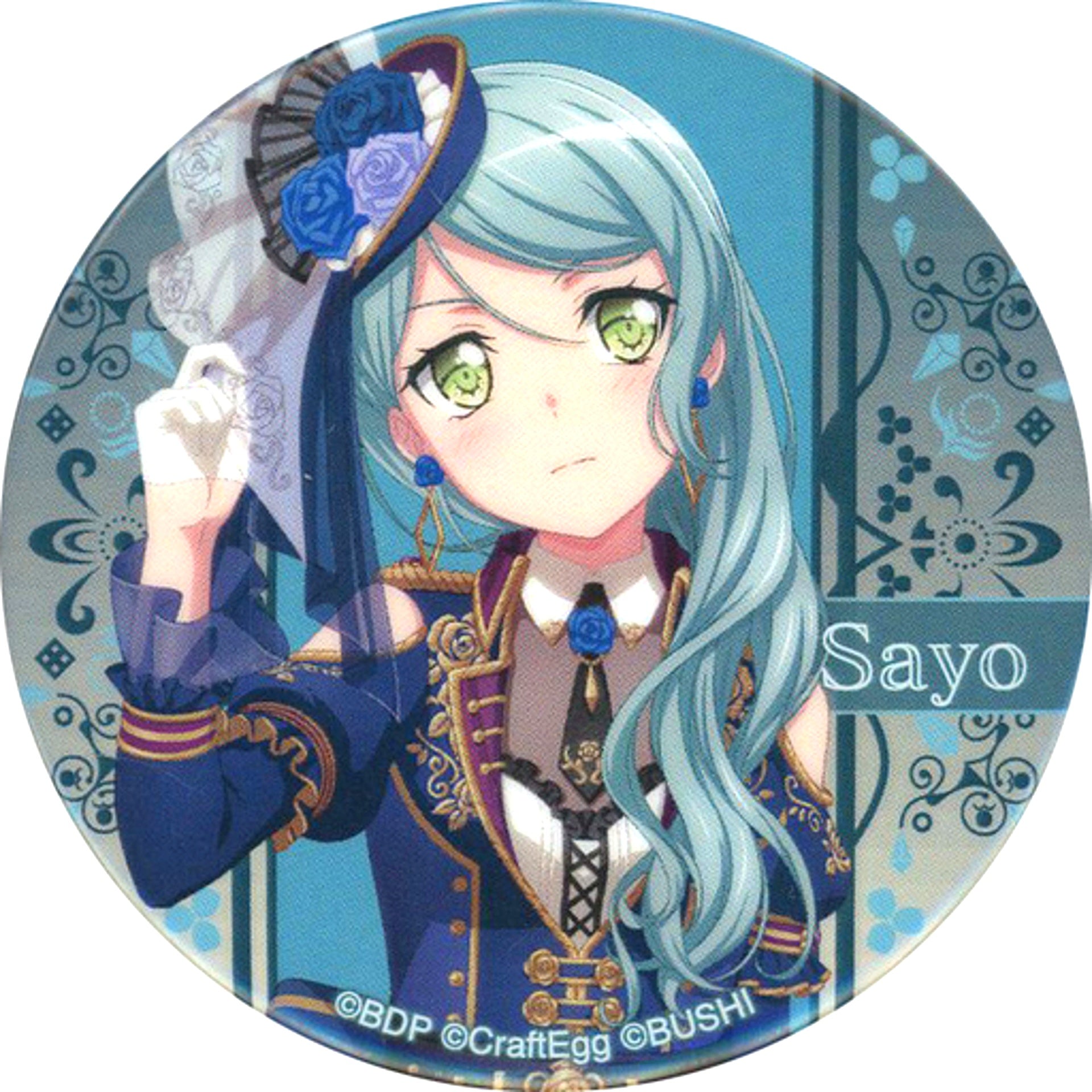 Sayo Hikawa BanG Dream! Girls Band Party! Roselia Solo Live Episode of Roselia Trading Button [USED]