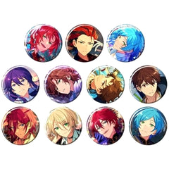 Ensemble Stars!! Leo Tsukinaga & Others Theme Scout Can Badge 2023 Autumn Idol Side All 11 Types Set Buttons [USED]