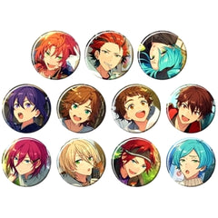 Ensemble Stars!! Leo Tsukinaga & Others Theme Scout Can Badge 2023 Autumn Casual Side All 11 Types Set Buttons [USED]
