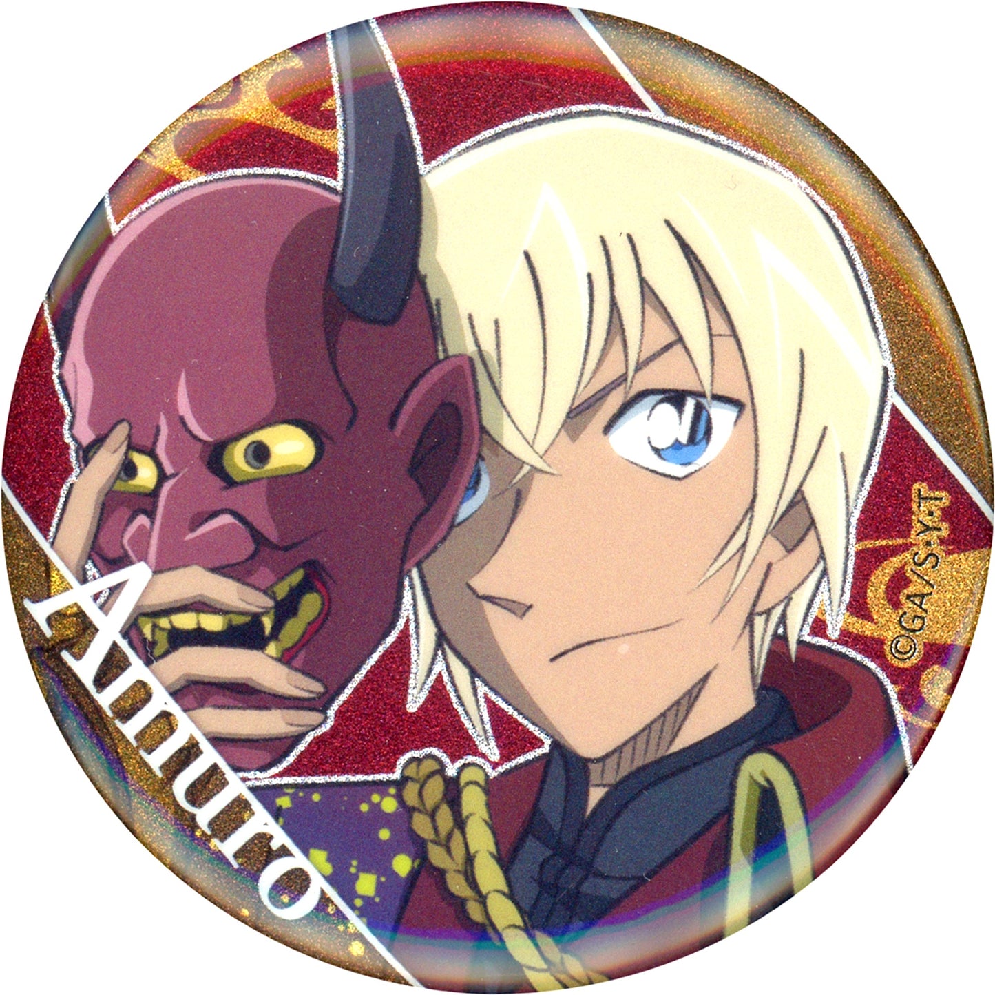 Toru Amuro English Name Detective Conan Trading Glitter Button Hyakki Yagyo Animate Girls Festival 2023 Goods [USED]