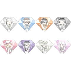 Bungo Stray Dogs Osamu Dazai & Others Retro Chikku Can Badge Flower Ver. All 8 Types Set Buttons [USED]