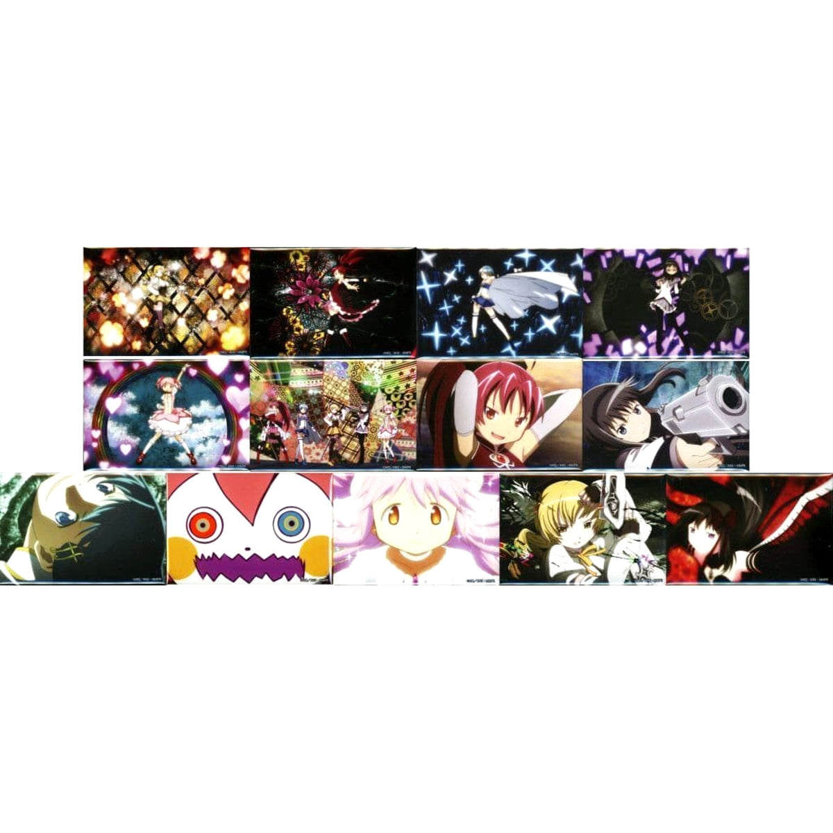 Puella Magi Madoka Magica The Movie Rebellion Mami Tomoe & Others Aniplex Online Kuji Square Can Badge Featuring Scene Cuts Aniplex Limited Prize D All 13 Types Set Buttons [USED]