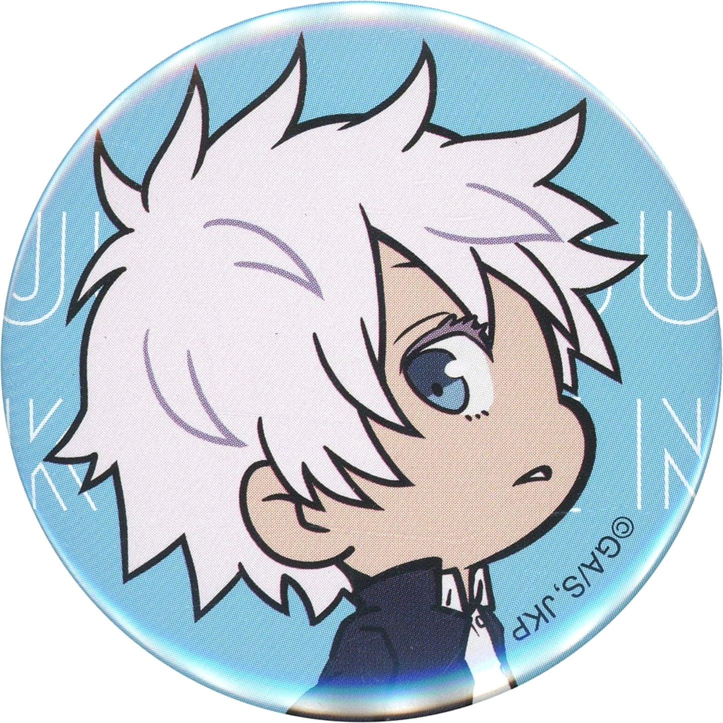 Satoru Gojo Close-up Jujutsu Kaisen Random Button Great Exchange Exhibition Kaigyoku Gyokusetsu Mini Character Illust Dai Koryu Exhibition First Half Kaigyoku Gyokusetsu at Baseyard Tokyo Limited [USED]
