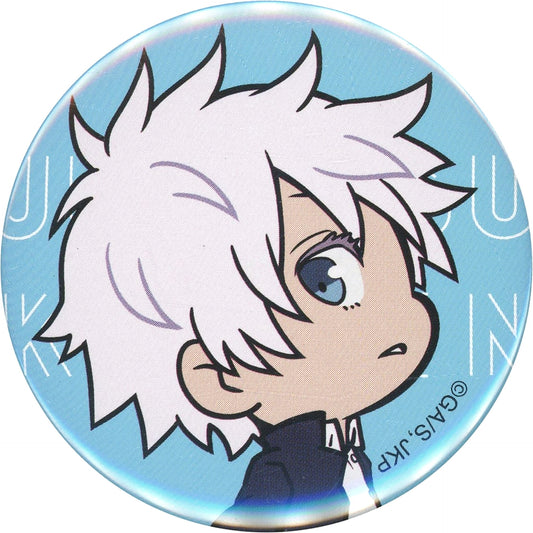 Satoru Gojo Close-up Jujutsu Kaisen Random Button Great Exchange Exhibition Kaigyoku Gyokusetsu Mini Character Illust Dai Koryu Exhibition First Half Kaigyoku Gyokusetsu at Baseyard Tokyo Limited [USED]