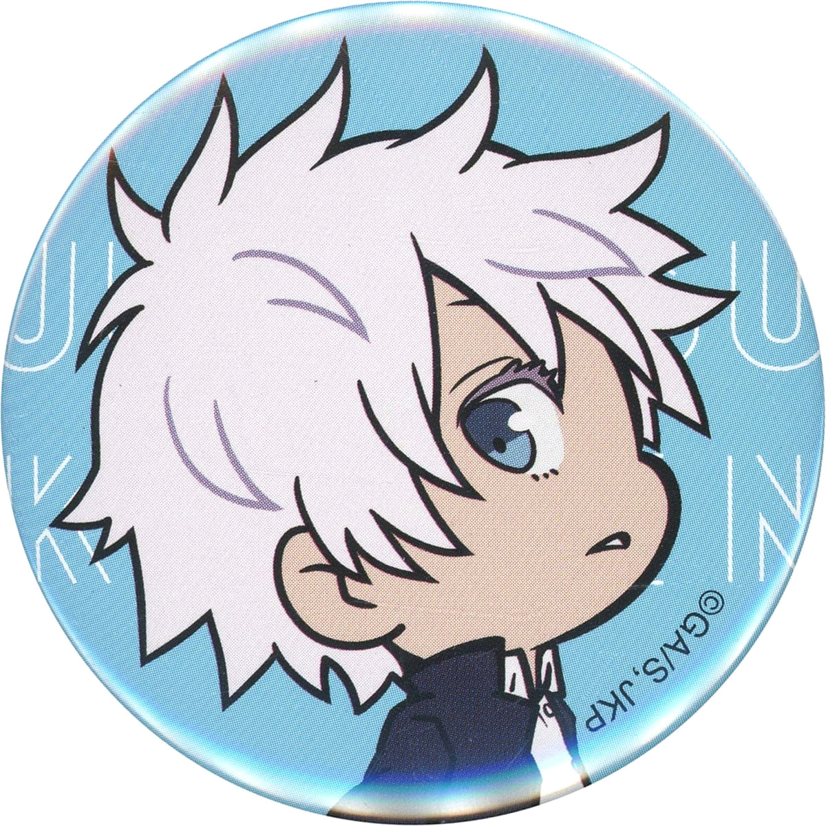 Jujutsu Kaisen Satoru Gojo Close-up Trading Can Badge Great Exchange Exhibition Kaigyoku Gyokusetsu Mini Character Illust Dai Koryu Exhibition First Half Kaigyoku Gyokusetsu at Baseyard Tokyo Limited Buttons [USED]