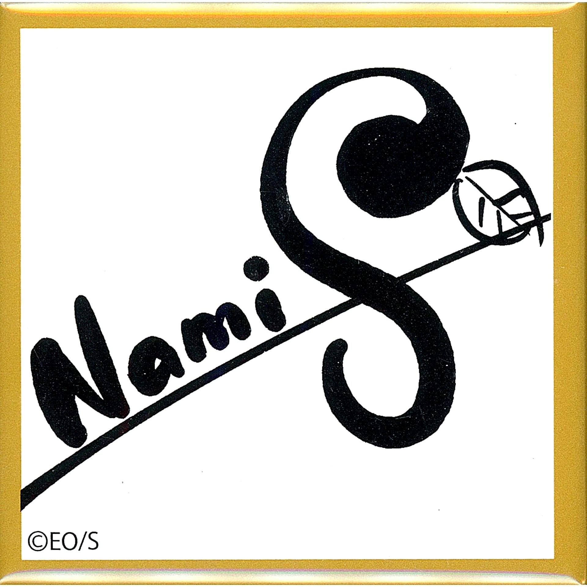 Nami One Piece Straw Hat Pirates Signature Button Mugiwara Store Limited [USED]