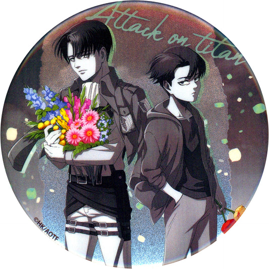 Levi Ackerman BIG Holo Badge past and future ver. Attack on Titan Animate Limited [USED]