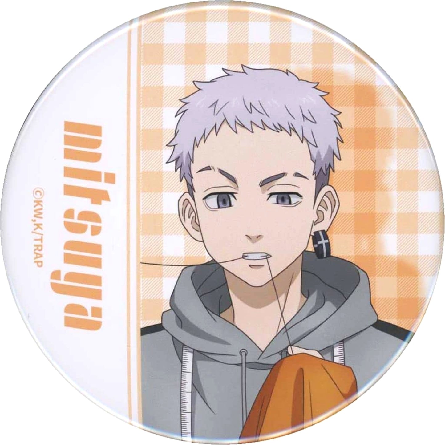 Tokyo Revengers Takashi Mitsuya Molly Online Scratch 76mm Can Badge Part 2 F-Prize-5 Buttons [USED]