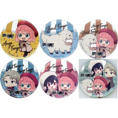 Spy x Family Code: White Anya Forger & Others Original Can Badge FamilyMart Exclusive Target Product Purchase Privilege All 6 Types Set Buttons [USED]