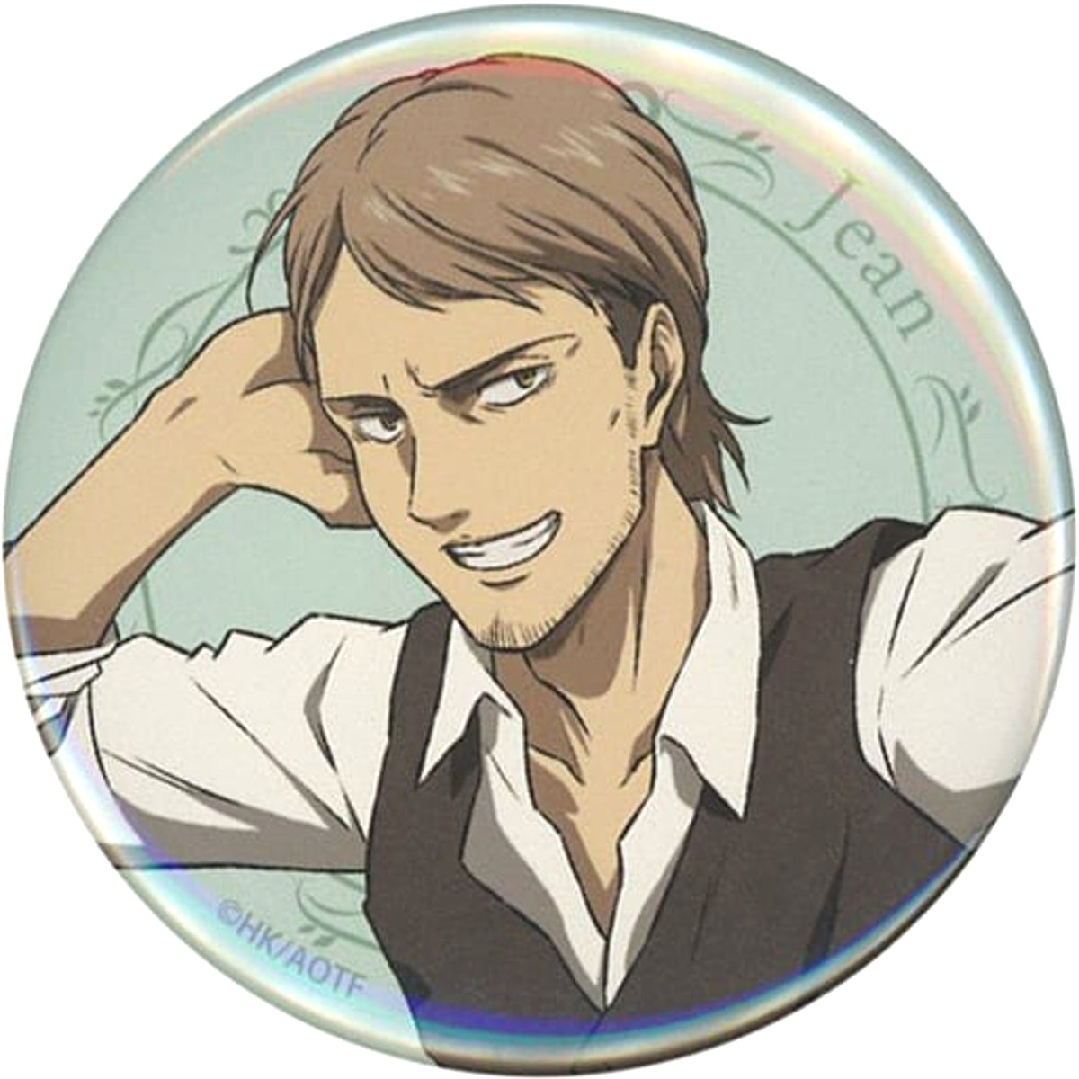 Attack on Titan Jean Kirstein Good Morning Series Can Badge Buttons [USED]