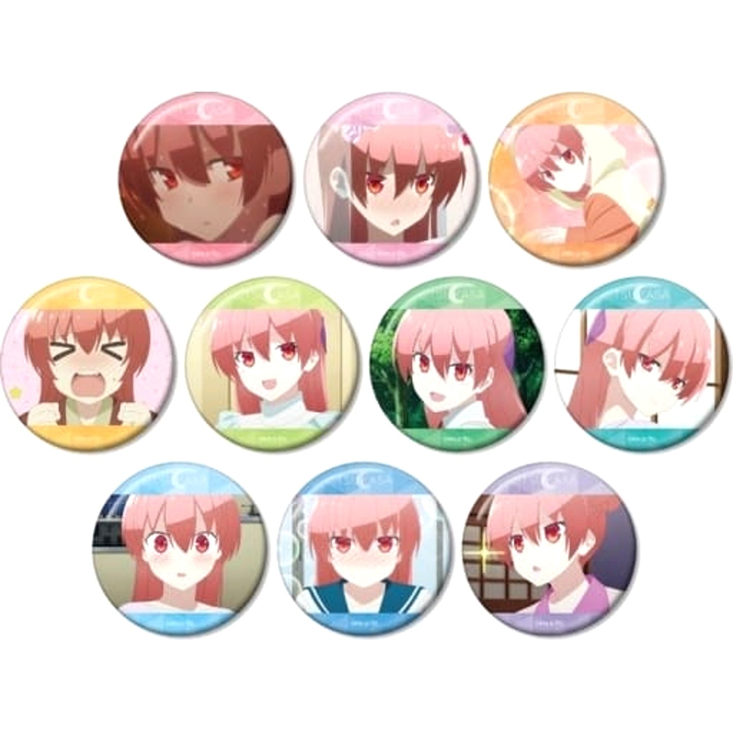 TONIKAWA: Over The Moon For You Yuzaki Tsukasa Uchuichi Kawaii Boku no Oyome-san no Trading Can Badge All 10 Types Set Buttons [USED]